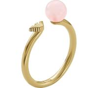 Emporio Armani Anillo de latón dorado para mujer, EGS32027105.5, Latón, Sin piedras preciosas