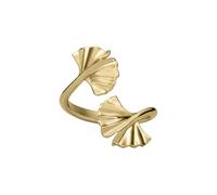 Emporio Armani Anillo de latón dorado para mujer, EGS32607105.5
