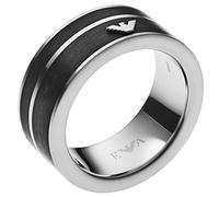 Emporio Armani Anillo Para Hombre, 9/10/11/11.5mm Anillo De Acero Inoxidable Plateado, EGS2032040