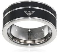 Emporio Armani Anillo Para Hombre, 9/10/11/11.5mm Anillo De Acero Inoxidable Plateado, EGS2032040