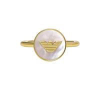 Emporio Armani Anillo para mujer, metal dorado, EGS3142710, Latón, Sin piedras preciosas