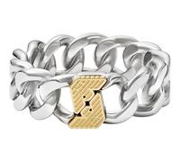Emporio Armani Anillo de acero inoxidable multicolor para hombre EGS318504010, Acero inoxidable, Sin piedras preciosas