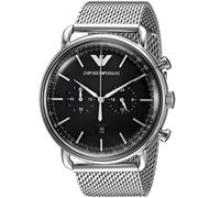 Emporio Armani Aviator AR11104 Plateado Reloj de Acero Inoxidable