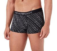Emporio Armani Banda elástica con Logo All Over Tronco, Black/Pearl EA, L para Hombre