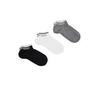 Emporio Armani Basic Cotton 3-Pack Ankle Socks Paquete de 3 Calcetines, Negro, Altoa única para Mujer