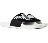 Emporio Armani Beachwear Unisex Slip-on Chanclas blanco y negro 41