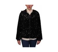 Emporio Armani - Blusón de Chenilla con Capucha - Jackets - Mujer - Negro - M -