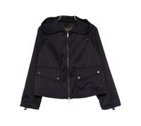 Emporio Armani - Blusón de nailon con cremallera completa y capucha - Jackets - Mujer - Negro - L -