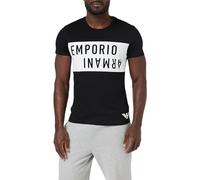 Emporio Armani Bold Logo Crew Neck T-Shirt Hombre, Multicolor (Black/White), M