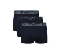 Emporio Armani de los hombres Pack de 3 batas de algodón elástico, Azul