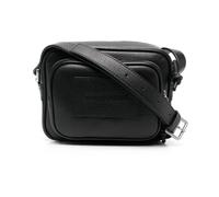 Emporio Armani- Bolso de hombro de cuero- Bags- Hombre- Negro- ONE SIZE- Bolso de hombro de cuero