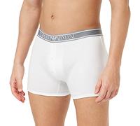 Emporio Armani Boxer Ribbed Stretch Cotton, Boxer Shorts para Hombre, Blanco (White), L