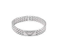 Emporio Armani Bracelet en Acier inoxydable pour Homme, Argent EGS3126040, Taille Unique, Acier inoxydable, Pas UNE Pierre précieuse, Taille Unique, Acier inoxydable, Pas de gemme