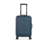 Emporio Armani Business Regenerated Maleta con 4 ruedas azul oscuro, fibra sintética, 36 x 55 x 23cm