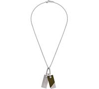 Emporio Armani Cadena caqui / plata One Size caqui / plata