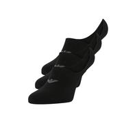 Emporio Armani Calcetines casuales de algodón para hombre, paquete de 3 unidades, color negro, talla L/XL, NEGRO/NEGRO/NEGRO, L-XL