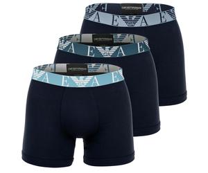 Emporio Armani Calzoncillo boxer azul / azul noche / azul oscuro / gris M azul / azul noche / azul oscuro / gris