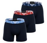 Emporio Armani Calzoncillo boxer azul noche / azul claro / rojo / blanco M azul noche / azul claro / rojo / blanco