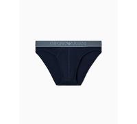 Emporio Armani Shiny Logoband Brief Ropa Interior, Azul, L para Hombre