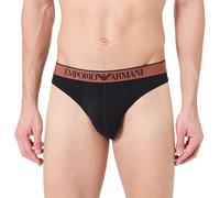 Emporio Armani Shiny Logoband Brief Ropa Interior, Negro, M para Hombre