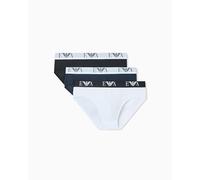EMPORIO ARMANI Calzoncillos para Hombre, Blanco/Azul Ar/Negro, M