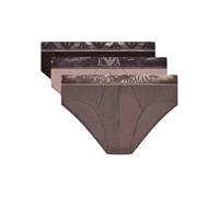 EMPORIO ARMANI 3-Pack Brief Ropa Interior, Topo/Hierro/Ganado, XL para Hombre