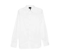 Emporio Armani - Camisa de Algodón Pima Elástico - Shirts - Hombre - Blanco - 3XL -