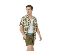 Emporio Armani - Camisa Floral de Manga Corta - Shirts - Hombre - Verde - S -