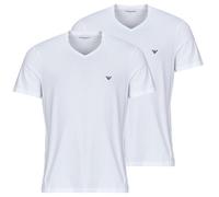 Emporio Armani Camiseta 2-PACK CREW NECK T-SHIRT AF14132 in Blanco EU L