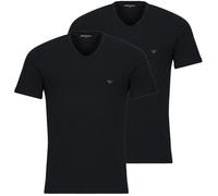 Emporio Armani Camiseta 2-PACK CREW NECK T-SHIRT AF14132 in Negro EU XL