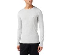 Emporio Armani Camiseta básica de algodón elástico, Gris, XXL para Hombre