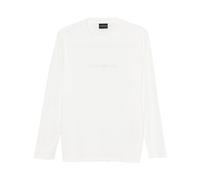 Emporio Armani - Camiseta básica de punto de algodón Pima - Tops - Hombre - Blanco - 3XL -