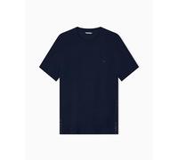 Emporio Armani Camiseta básica elástica de Cuello Redondo para Hombre, Color Azul, Talla XL, Ajuste Regular, Azul, XL