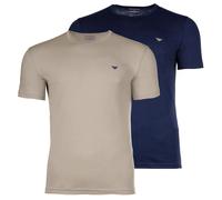 Emporio Armani Camiseta beige / azul L beige / azul