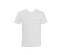 Emporio Armani Camiseta de algodón Esencial con Cuello Redondo para Hombre, Blanco, M