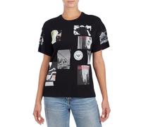 Emporio Armani Camiseta Manga Corta de algodón Estampada Vintage 8N2T9G para Mujer