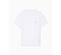 Emporio Armani Camiseta Modal Suave para Hombre, Blanco, M
