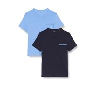 Emporio Armani Camiseta para Hombre, Azul Marino, S