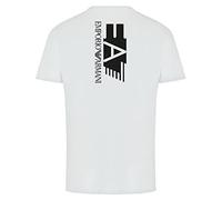 Emporio Armani Camiseta para hombre EA7 3HPT29 PJ6Z1, manga corta, cuello redondo, ajuste regular, Color blanco., L