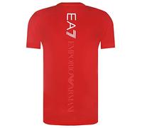 Emporio Armani, Camiseta para hombre EA7, manga corta, cuello redondo, 3GPT08 PJ03Z, rojo, XL