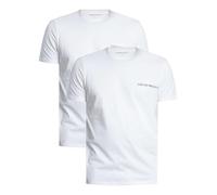 EMPORIO ARMANI Camiseta para Hombre (Paquete de 2), Blanco/Blanco, XL