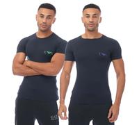 Emporio Armani Camiseta Underwear Logotipo para Hombre Pack de 2 (GT343)