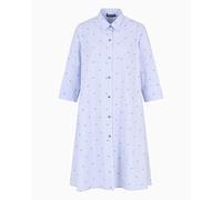 EMPORIO ARMANI Camisón Corto para Mujer, Lapislázul/Rayas Blancas, L