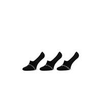 Emporio Armani Casual Cotton 3-Pack Footie Socks Hombre, Multicolor (Black/Black/Black), S-M