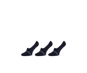 Emporio Armani Casual Cotton 3-Pack Footie Socks Hombre, Multicolor (Marine/Marine/Marine), L-XL