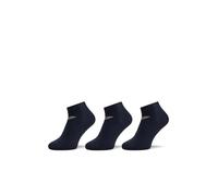 Emporio Armani Casual Cotton 3-Pack Sneaker Socks Hombre, Multicolor (Marine/Marine/Marine), S-M