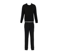 Emporio Armani Basic Terry Loungewear Tracksuit Chándal, Negro, M para Hombre