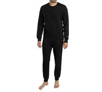 Emporio Armani Chándal básico de rizo para hombre, color negro, talla S, Negro, S