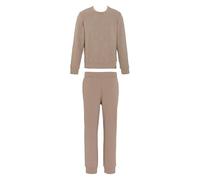 Emporio Armani Chándal para hombre de rizo en relieve, color marrón, talla M, marrón, M