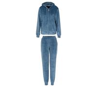 Emporio Armani Chenille Loungewear Zip Tracksuit Sweatshirt, Tormenta, M para Mujer